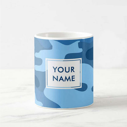 Personalized Classy Mug - Blue Camo Nutcase