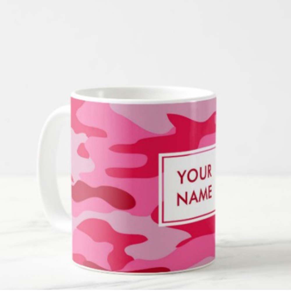 Customized Beautiful Mug - Pink Camo Nutcase