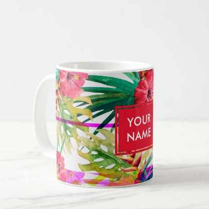 Personalized Photo Mug - Red Hibiscus Nutcase