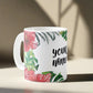 Personalized Coffee Mugs - Floral Leaves Nutcase