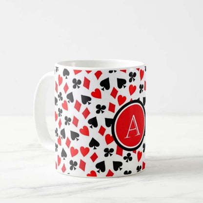 Personalized Coffee Tea Cups - Ace Hearts Nutcase