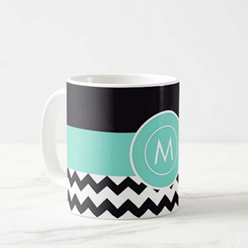 Design Your Own Mug - Blue Black Strip Nutcase