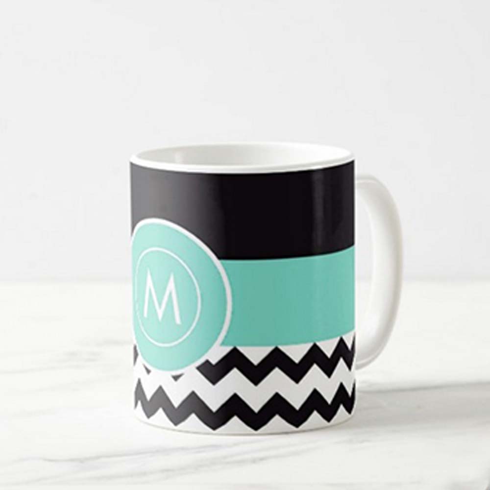 Design Your Own Mug - Blue Black Strip Nutcase