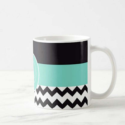 Design Your Own Mug - Blue Black Strip Nutcase