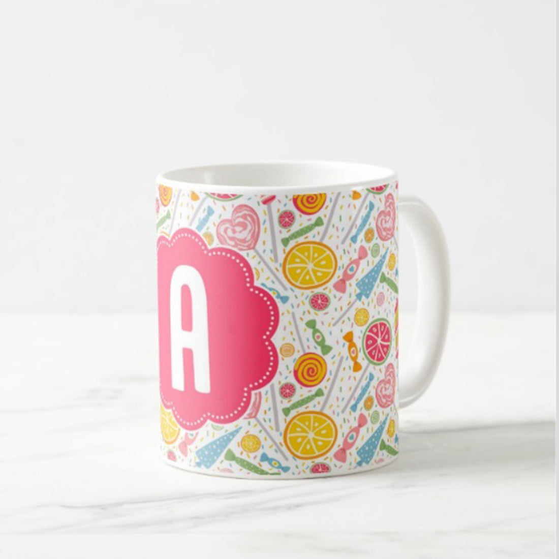 Custom Coffee Cups - Yellow Candies Nutcase