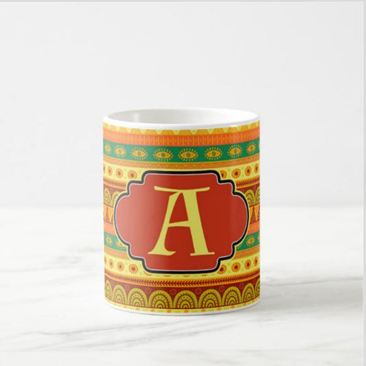 Personalized Plastic Cups - Yellow Ethnic Nutcase