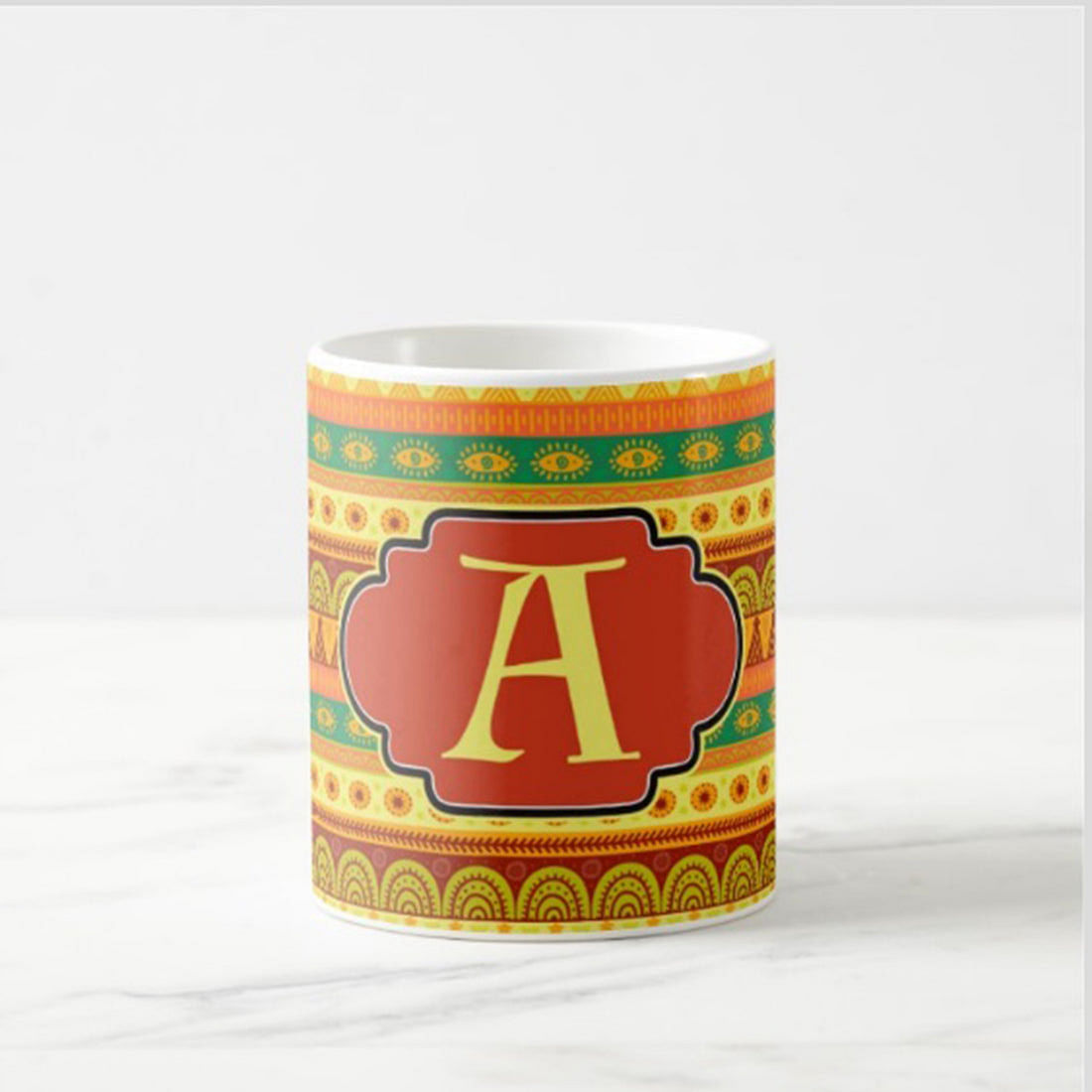 Personalized Plastic Cups - Yellow Ethnic Nutcase