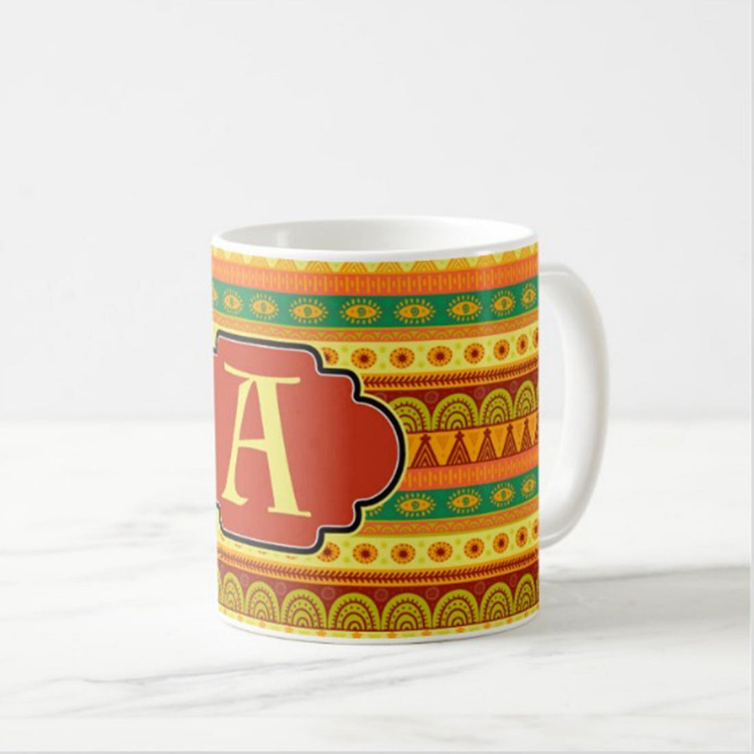 Personalized Plastic Cups - Yellow Ethnic Nutcase