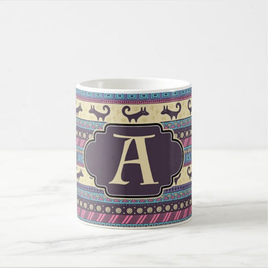 Personalised Coffee Cup - Pink Ethnic Nutcase