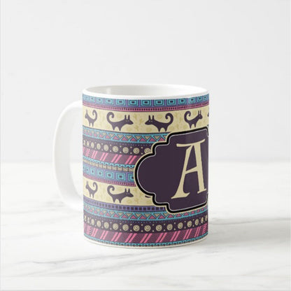 Personalised Coffee Cup - Pink Ethnic Nutcase