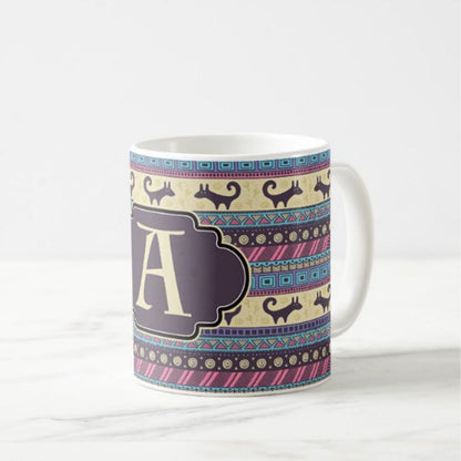 Personalised Coffee Cup - Pink Ethnic Nutcase