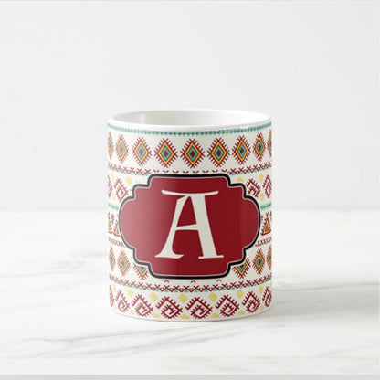 Personalized Printed Cups - Red Ethnic Nutcase