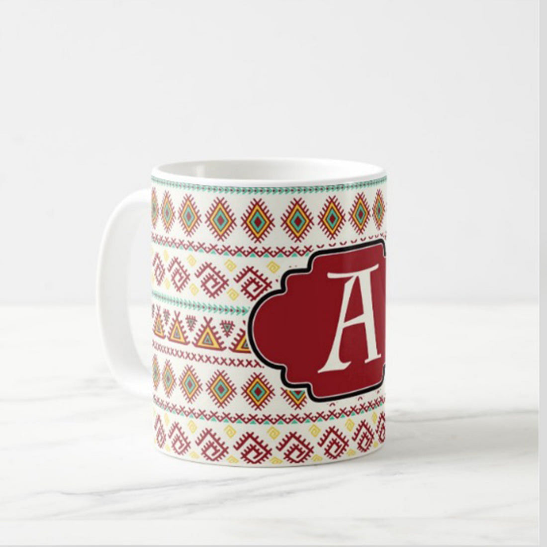 Personalized Printed Cups - Red Ethnic Nutcase