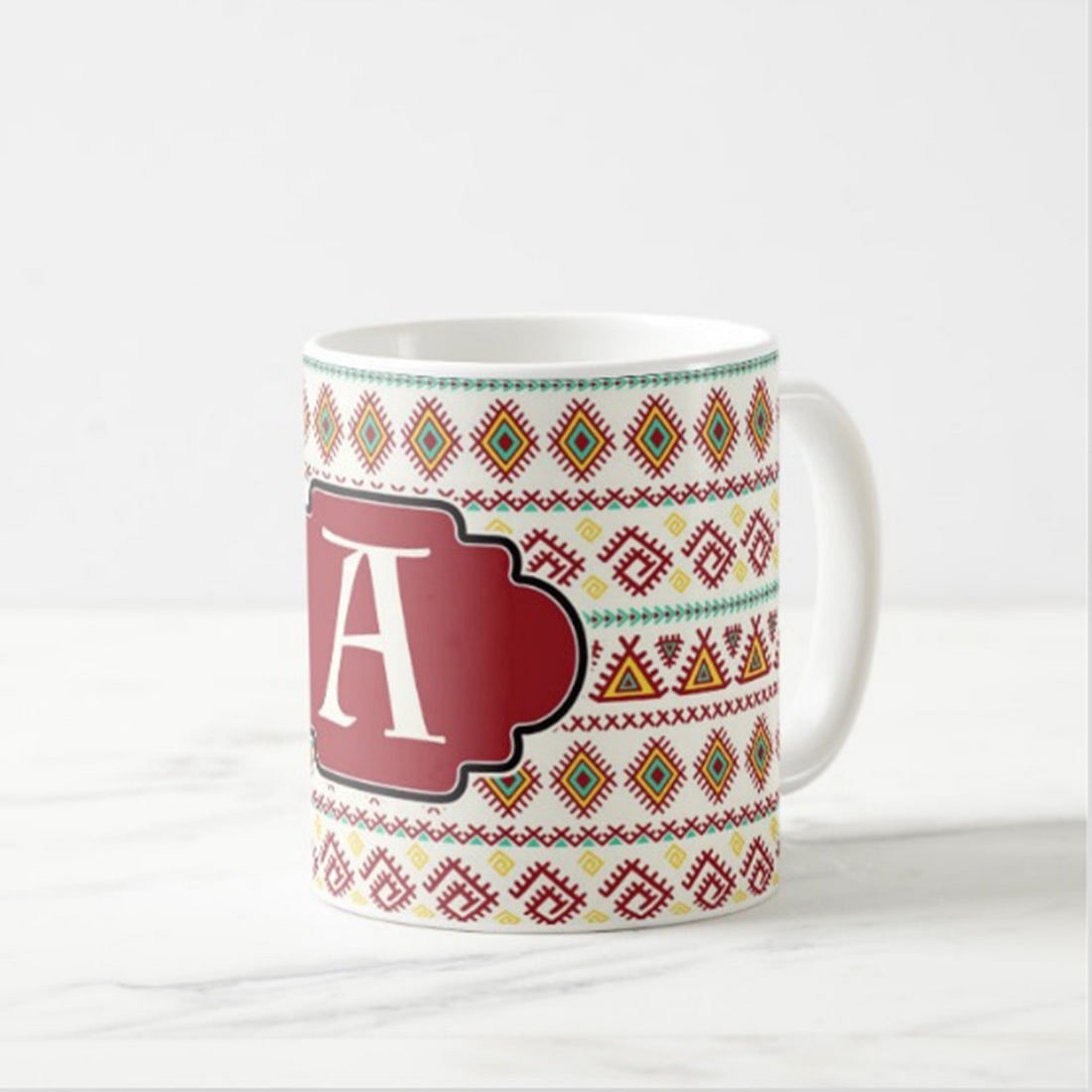 Personalized Printed Cups - Red Ethnic Nutcase
