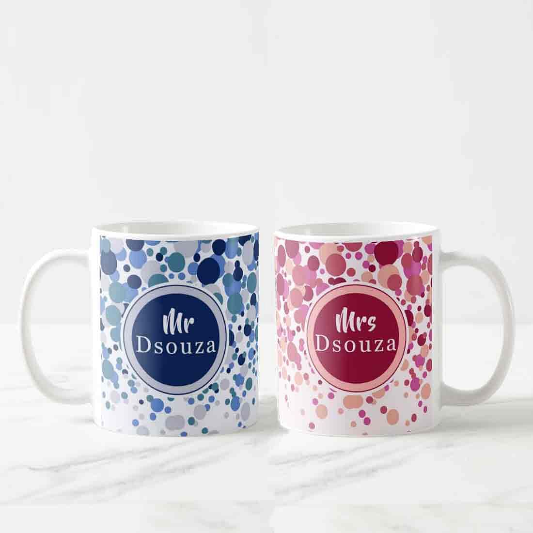 Coffee Mug Printing -  Mr & Mrs Dots Nutcase