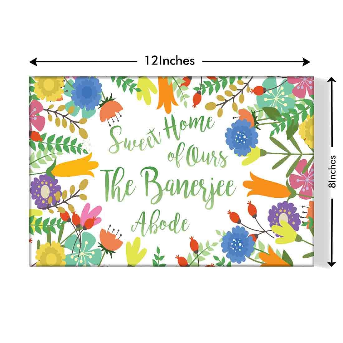 Sweet Personalize Door Name Plate - Sweet Home Nutcase