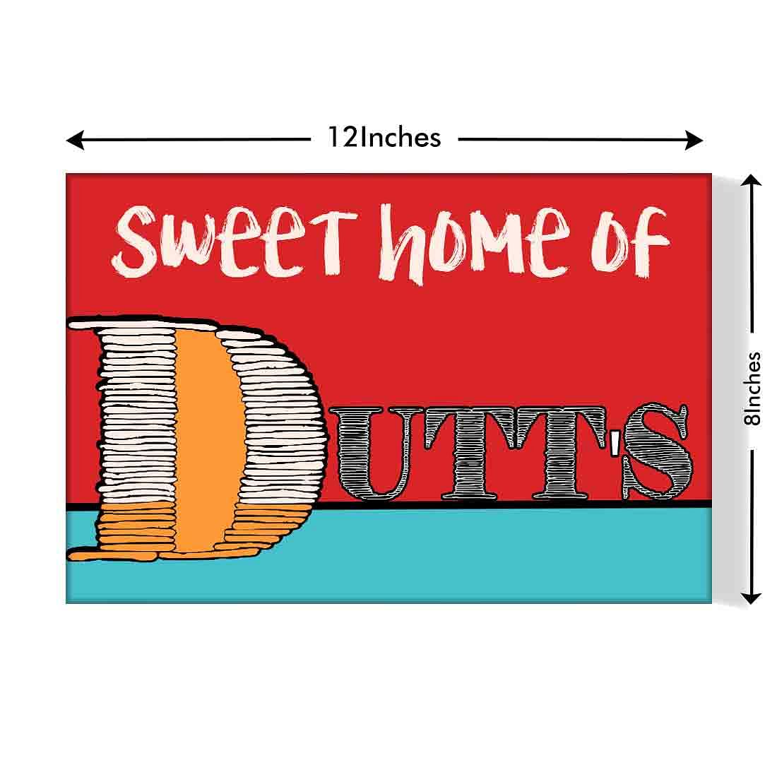 Cool Customized Door Nameplate - Sweet Home Nutcase