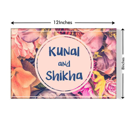 Beautiful Couple Personalized Door Name Plate - Roses Nutcase