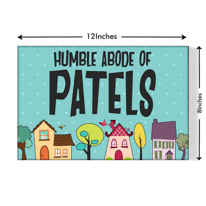 Personalized Cute Door Name Plate - Sweet Home Nutcase