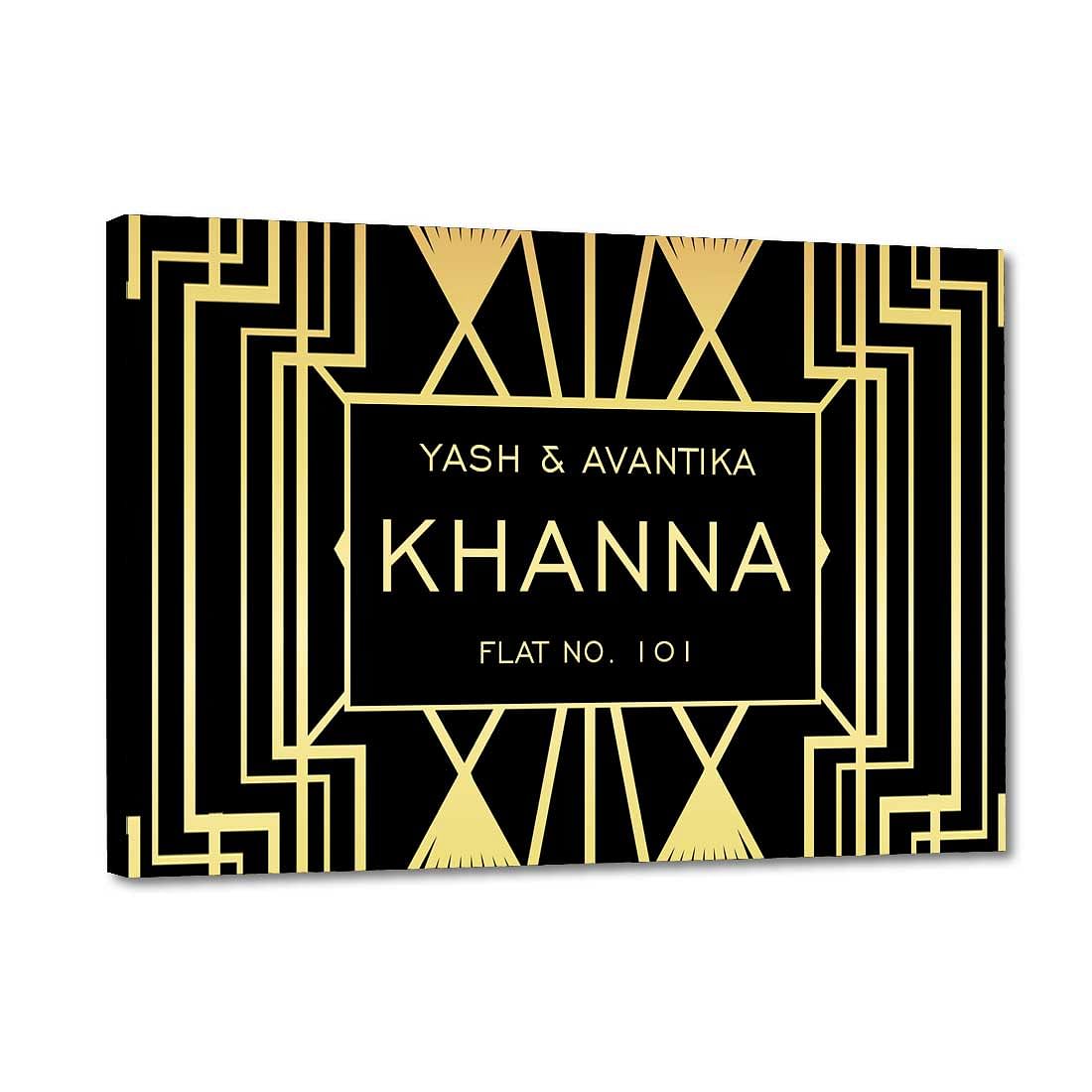 Personalized Name Plate Door Sign - Gatsby Theme Nutcase