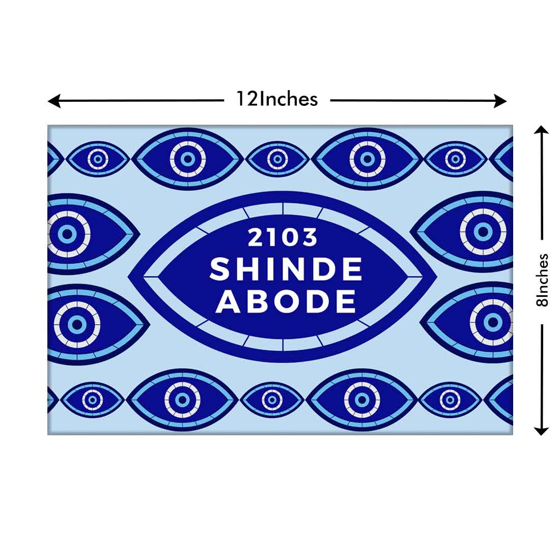 Evil Eye Protector Personalized Design Door Name Plate for Flats Office Nutcase