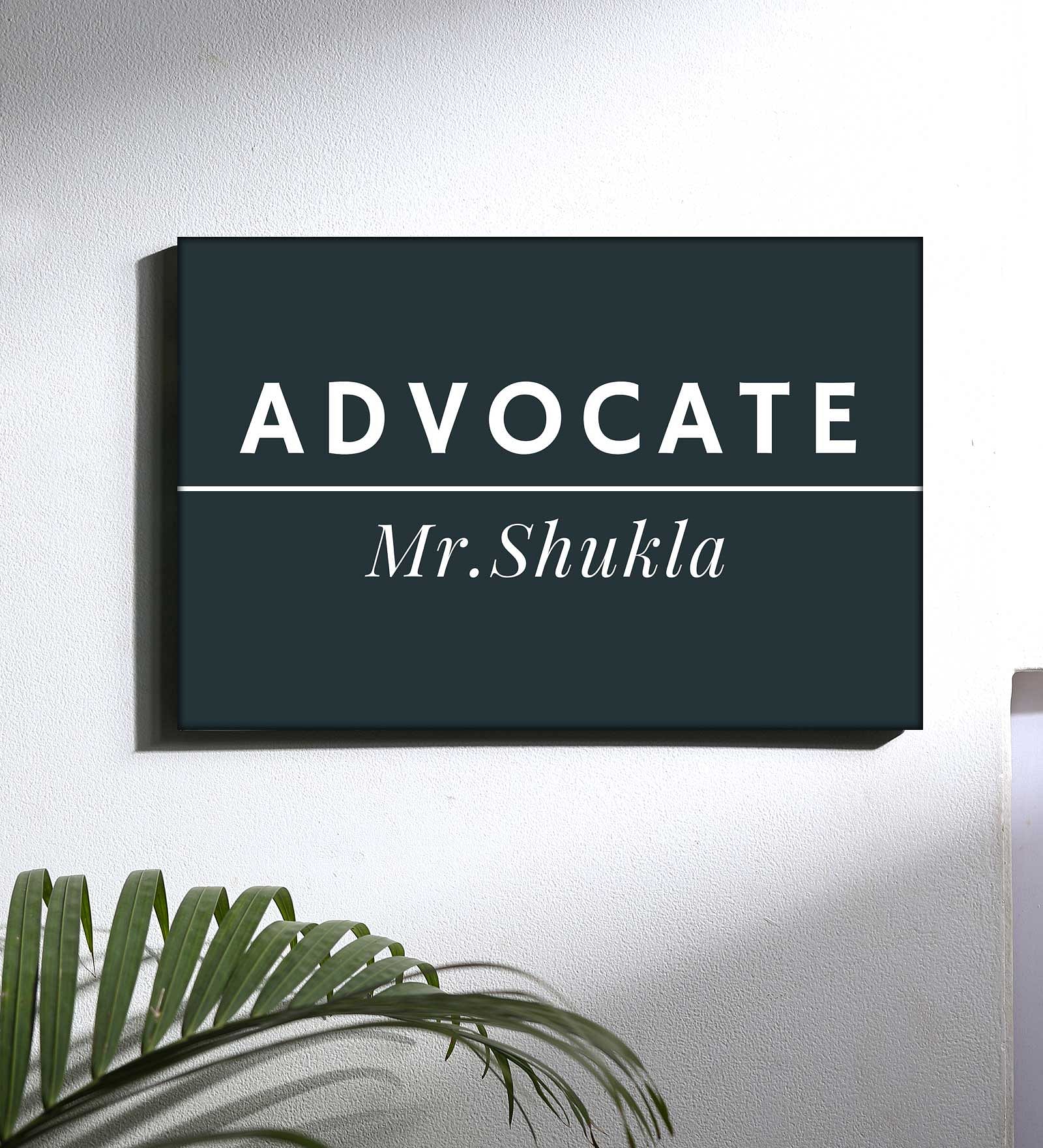 Office Name Plate for Office Shop Store Outdoor - Professional Sign Board Nutcase