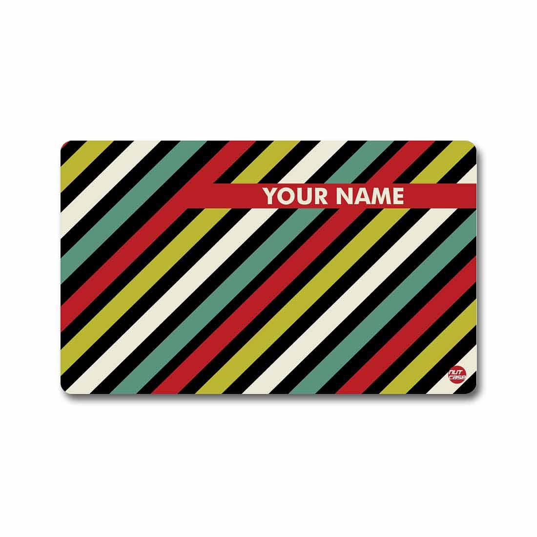 Customized NFC Chip Business Cards -  Red Green Strip Nutcase