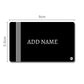 Custom Printed NFC Cards for Business -  Minimal Black Nutcase