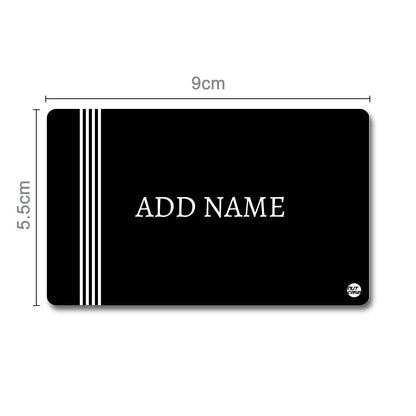 Custom Printed NFC Cards for Business -  Minimal Black Nutcase