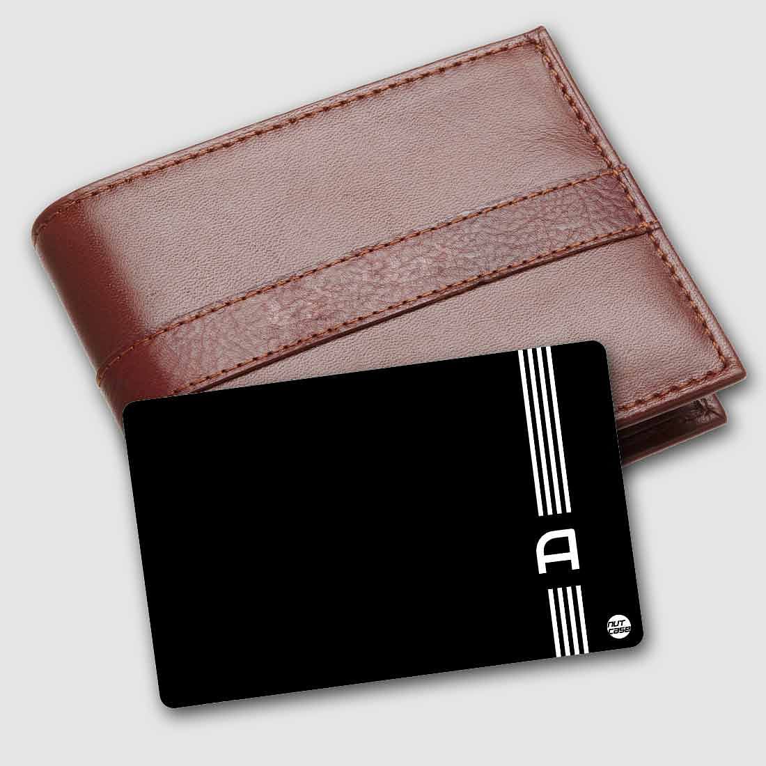 Best Monogrammed NFC Business Card - Black Nutcase