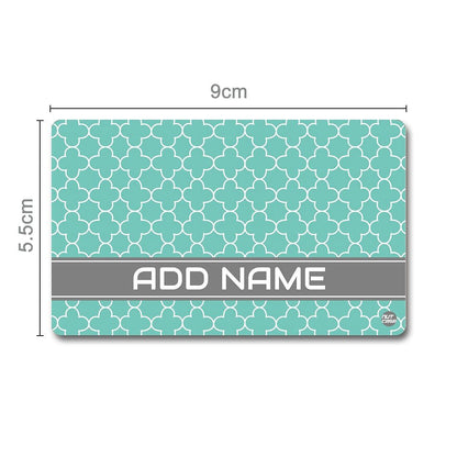 Customized Digital Business NFC Cards - Mint Blue Patter Nutcase