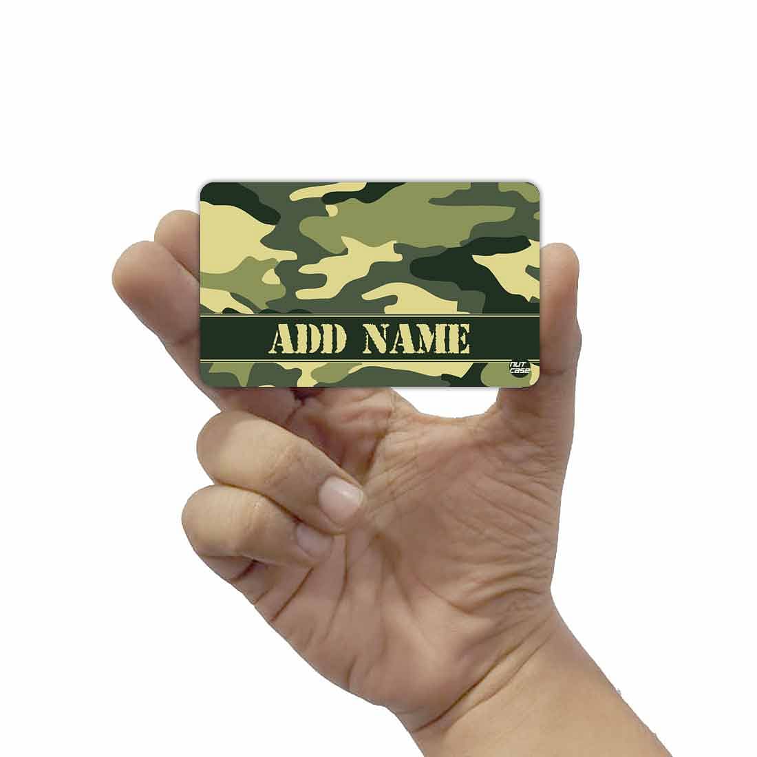 Customized NFC Smart Business Card -  Camouflage Nutcase