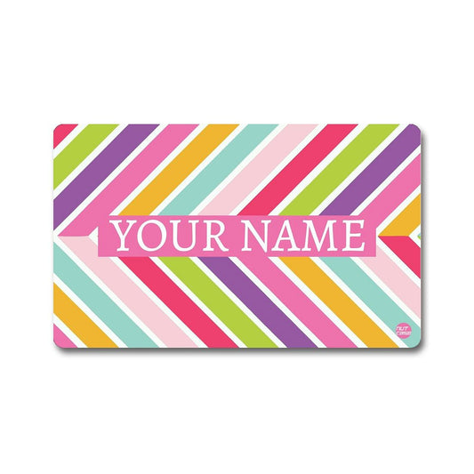 Personalized NFC Smart Card -  Pastels Chevron Nutcase