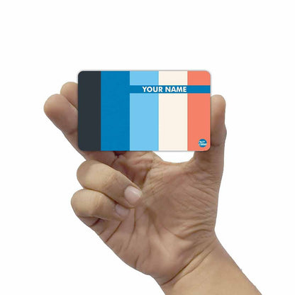 Personalized NFC Digital Business Card - Blue Lines Nutcase