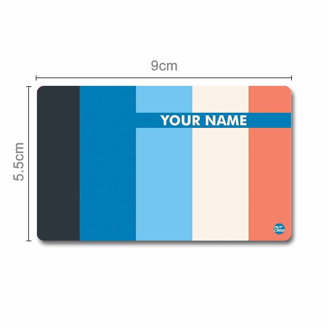 Personalized NFC Digital Business Card - Blue Lines Nutcase