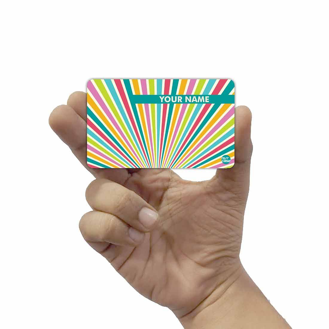 Personalized NFC Smart Card -  Abstract Lines Nutcase
