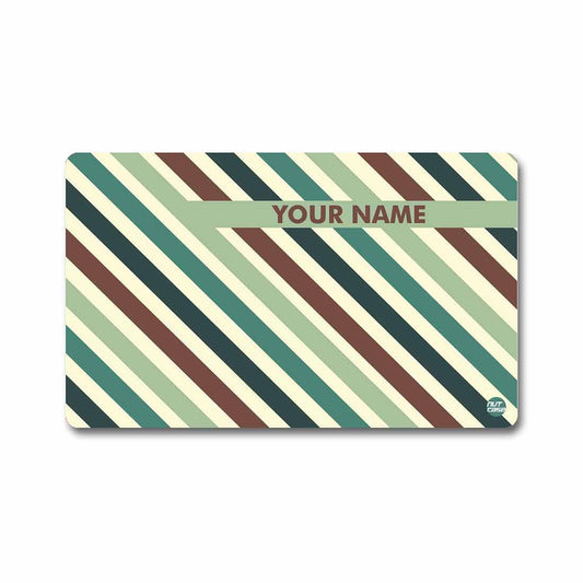 Personalized NFC Smart Card -  Green Cross Lines Nutcase