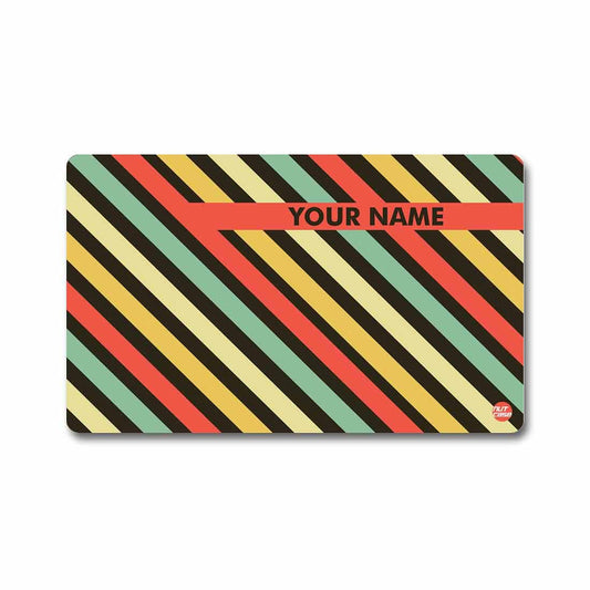Personalized NFC Digital Business Card -  Red Black Lines Nutcase