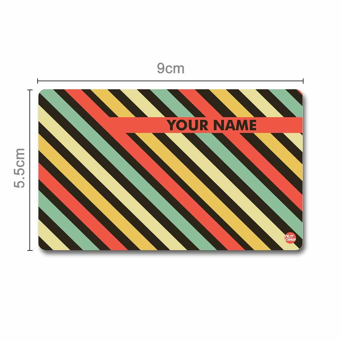 Personalized NFC Digital Business Card -  Red Black Lines Nutcase