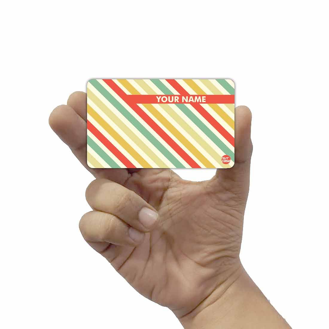 Customized NFC Smart Card -  Yellow Red Lines Nutcase