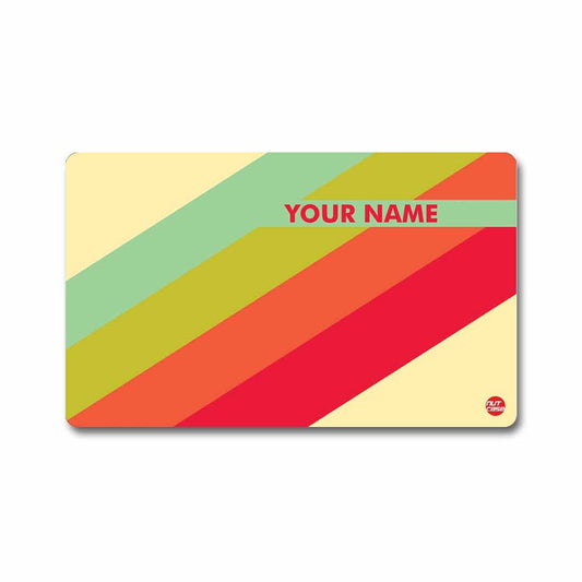 Customized NFC Smart Card -  Red Orange Lines Nutcase