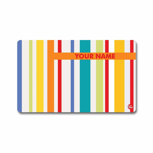 Personalized NFC Smart Card -  White Blue Lines Nutcase