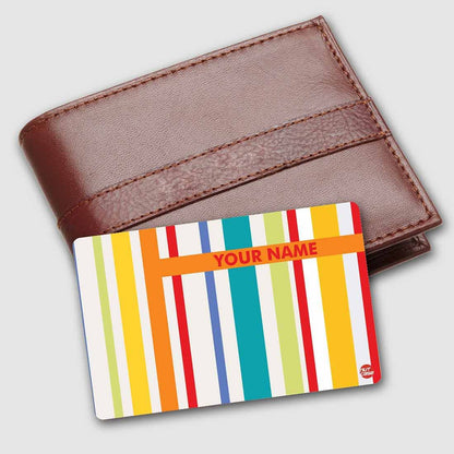 Personalized NFC Smart Card -  White Blue Lines Nutcase