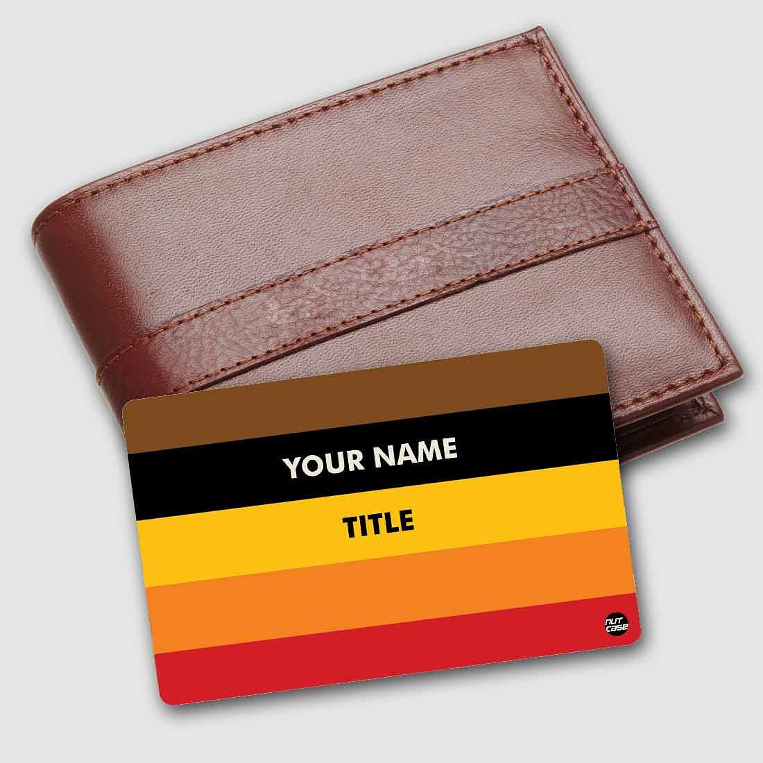 Personalized NFC Smart Card -  Black Red Colors Nutcase