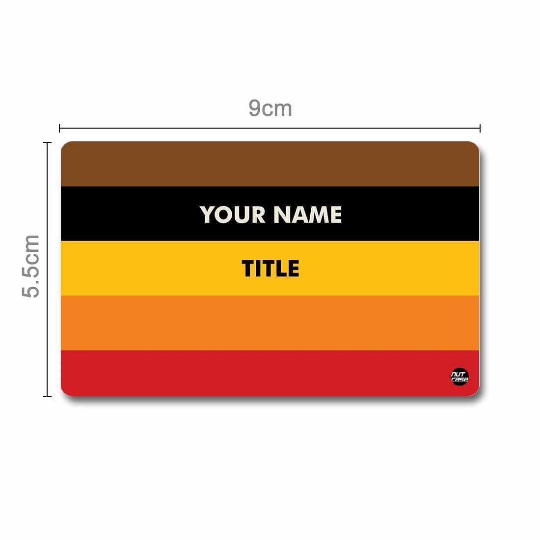 Personalized NFC Smart Card -  Black Red Colors Nutcase