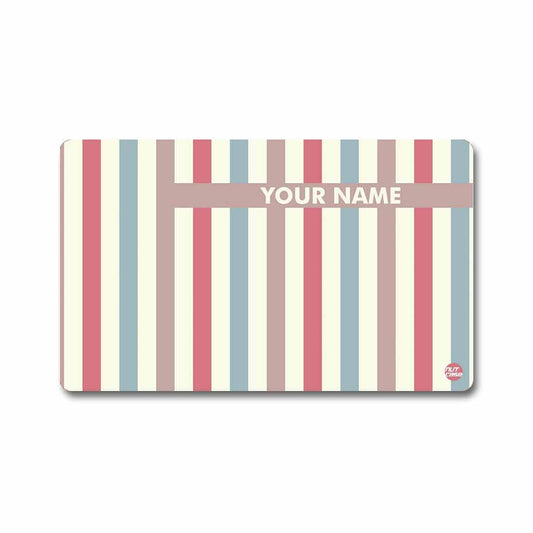 Customized NFC Smart Business Card -  White Brown Lines Nutcase
