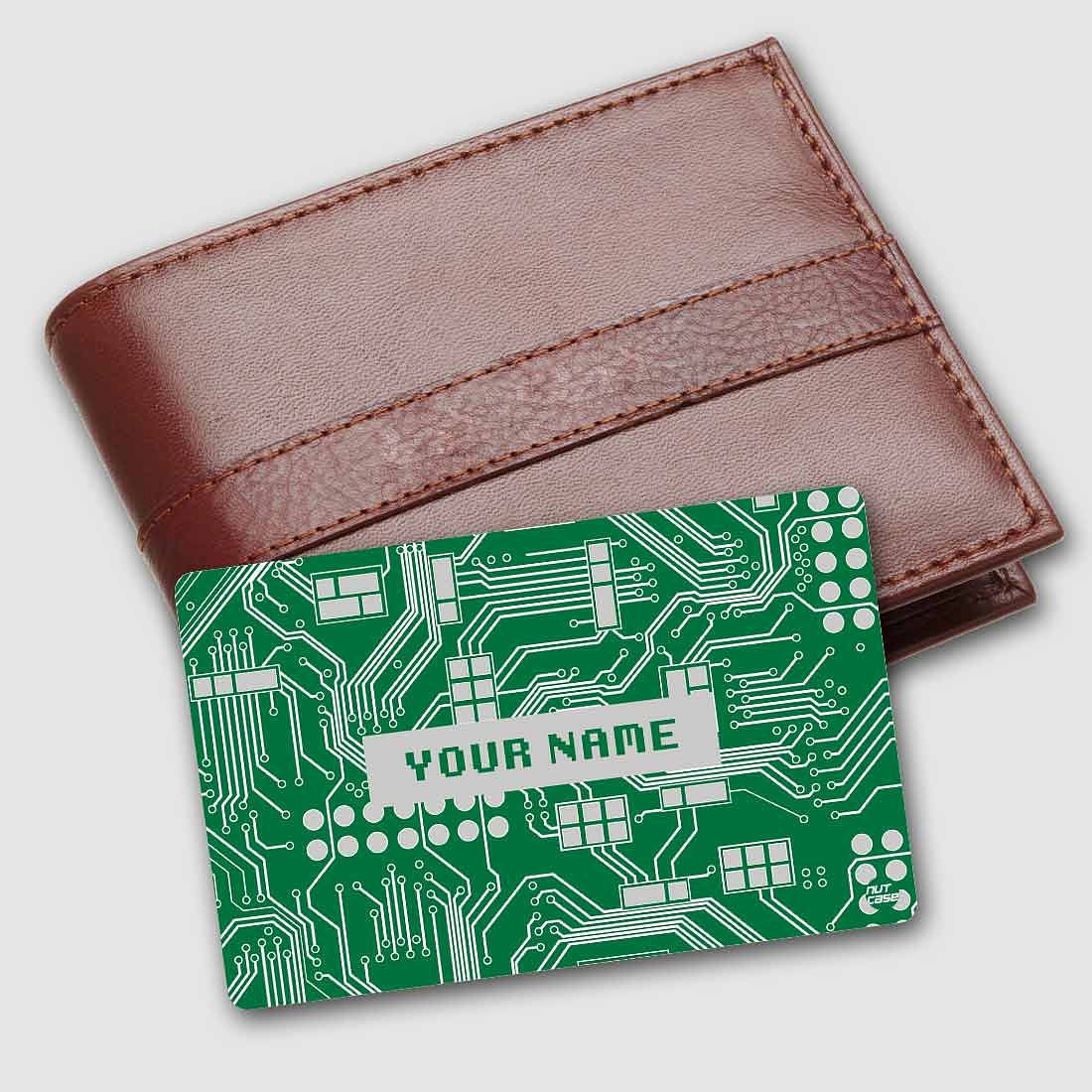 Personalized NFC Smart Card -  Circuit Board Green Color Nutcase