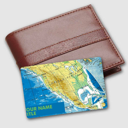 Personalized NFC Smart Card -  Atlas Map Nutcase