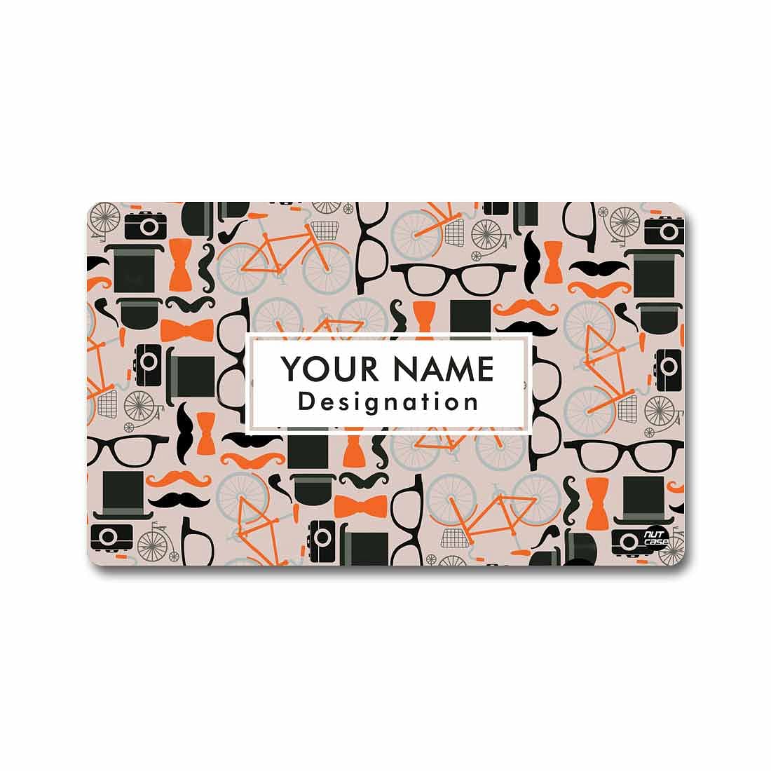 Customized NFC Smart Card -  Hipster Elements Nutcase