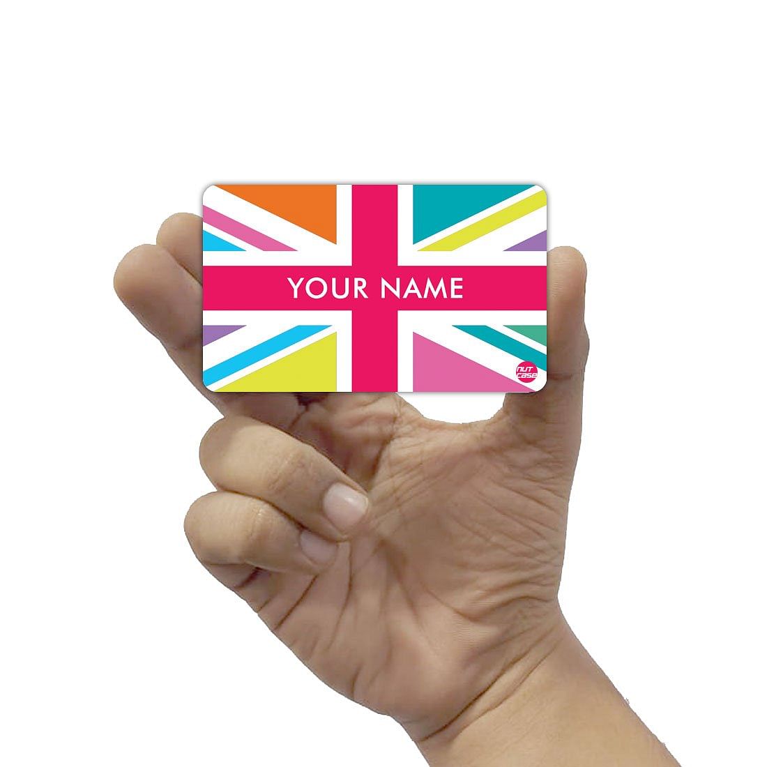 Personalized NFC Digital Smart Card -  British Flag Nutcase
